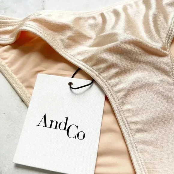 Andco Mother of Pearl High Waisted Bikini Bottoms - Picture 2 of 4